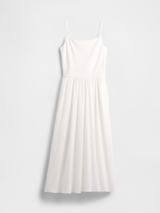 Image number 6 showing, Compact Jersey Mixed Media Maxi Dress