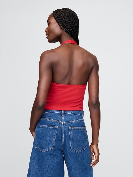 Image number 3 showing, CloseKnit Halter Crop Top