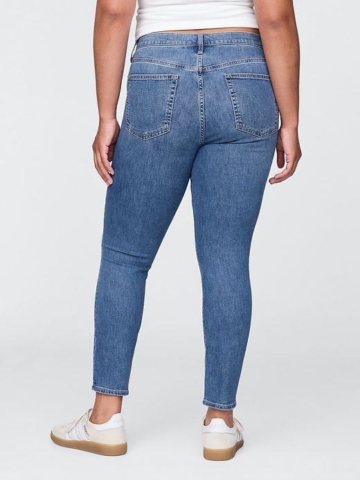 L'image numéro 6 présente Jean vraiment moulant à taille haute