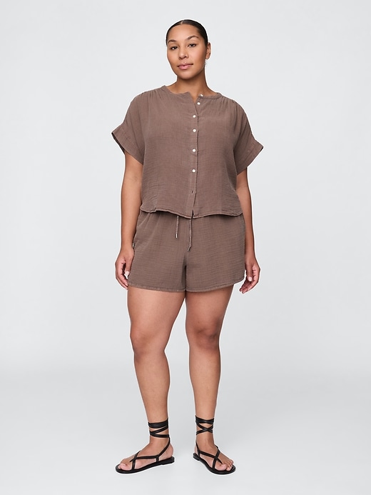 Image number 5 showing, Cotton Gauze Easy Shorts