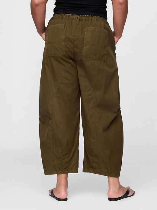 Image number 6 showing, Mid Rise Twill Barrel Pants