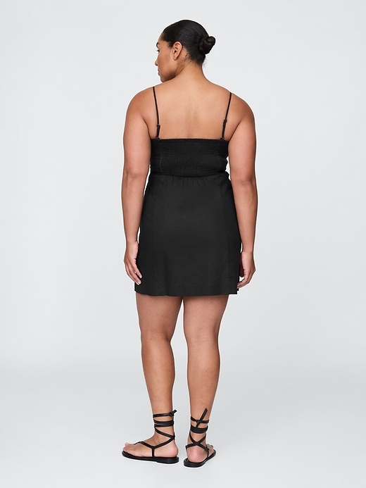 Image number 5 showing, Linen-Blend Mini Dress