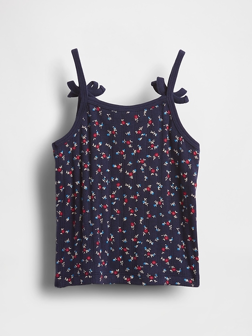 Image number 2 showing, Baby & Toddler Pointelle Rib Bow Cami