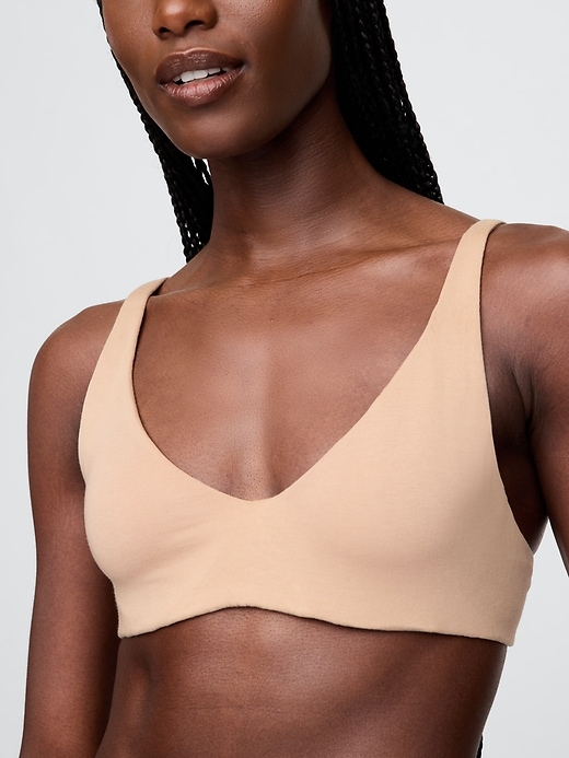 Image number 4 showing, Organic Stretch Cotton Unlined Bra