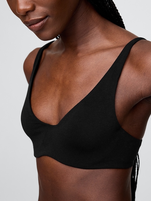Image number 4 showing, Organic Stretch Cotton Unlined Bra
