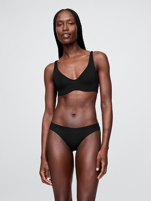 Image number 3 showing, Organic Stretch Cotton Unlined Bra