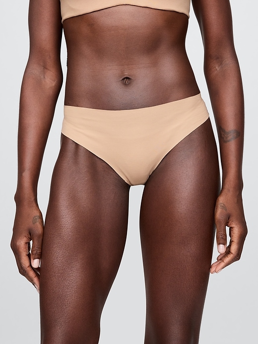 Image number 1 showing, Organic Stretch Cotton No Show Thong