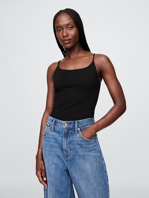 Image number 1 showing, CloseKnit Cami Thong Bodysuit