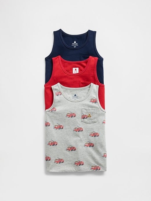 Image number 1 showing, Baby & Toddler Mix & Match Pocket Tank (3-Pack)