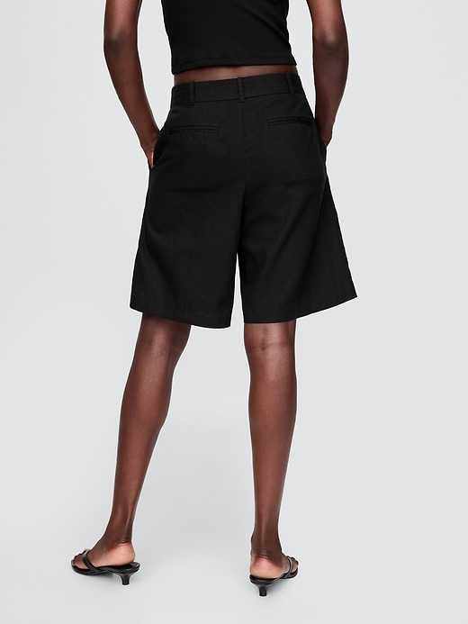 Image number 4 showing, 365 Low Rise Linen-Blend Trouser Shorts