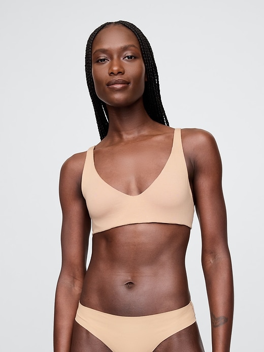 Image number 1 showing, Organic Stretch Cotton Unlined Bra