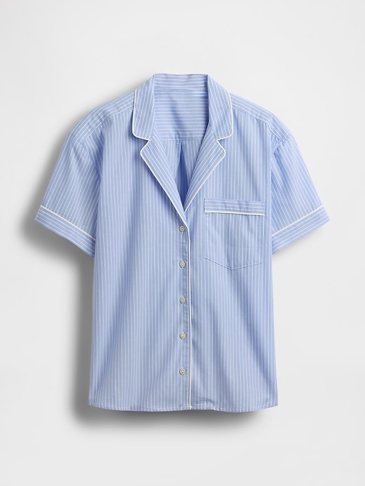 L'image numéro 4 présente Chemise de pyjama en popeline