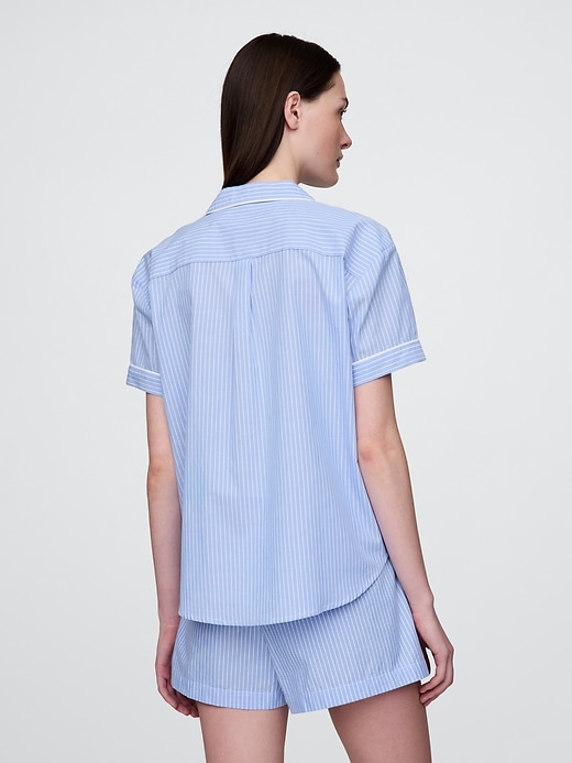 L'image numéro 3 présente Chemise de pyjama en popeline