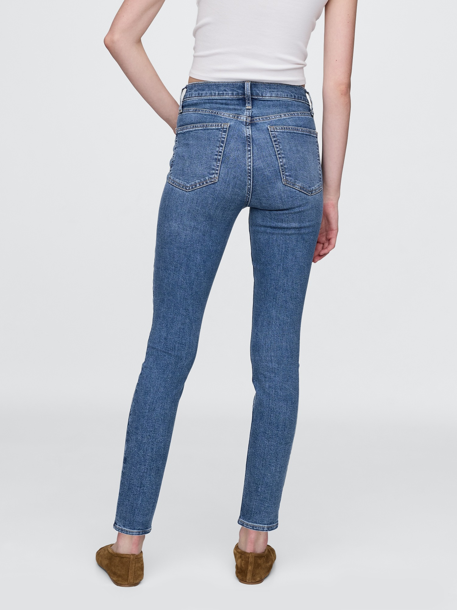 High Rise True Skinny Jeans