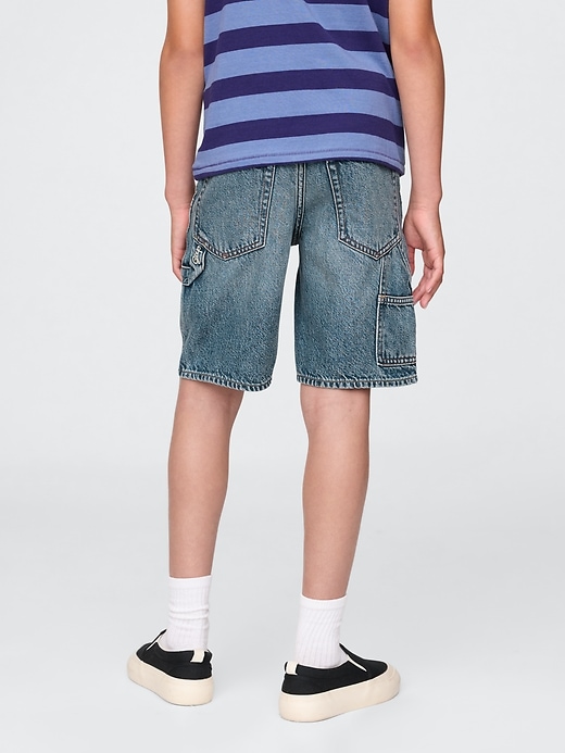 Image number 4 showing, Kids UltraSoft '90s Loose Denim Carpenter Shorts