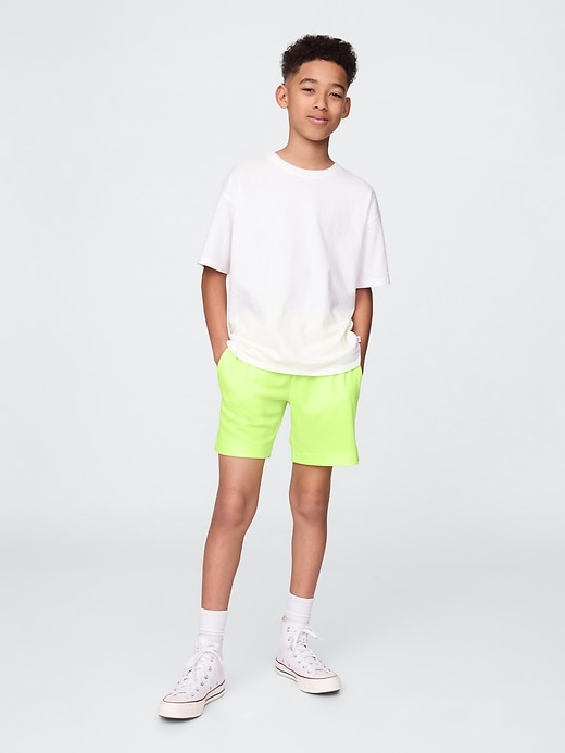 Image number 1 showing, Kids GapFit 6" Recycled Mesh Easy Shorts