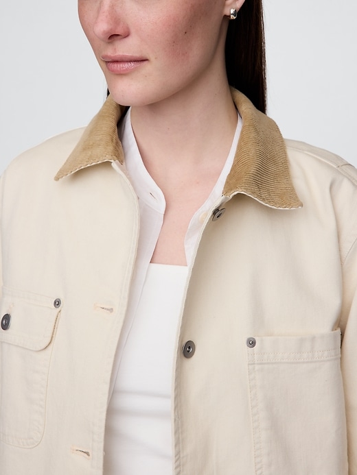 Image number 4 showing, Corduroy Collar Barn Jacket