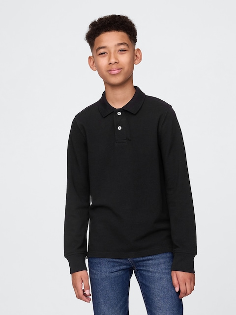 POLO D'UNIFORME 100 % COTON BIOLOGIQUE POUR ENFANT