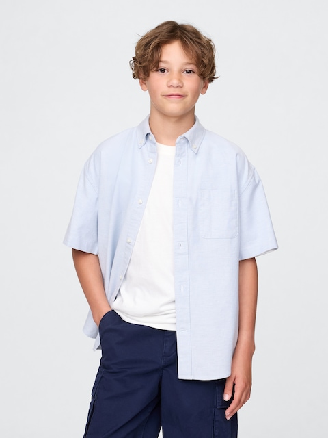CHEMISE OXFORD DÉCONTRACTÉE D'UNIFORME POUR ENFANT