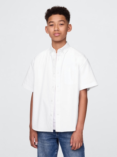 CHEMISE OXFORD DÉCONTRACTÉE D'UNIFORME POUR ENFANT
