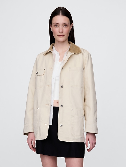 Image number 1 showing, Corduroy Collar Barn Jacket