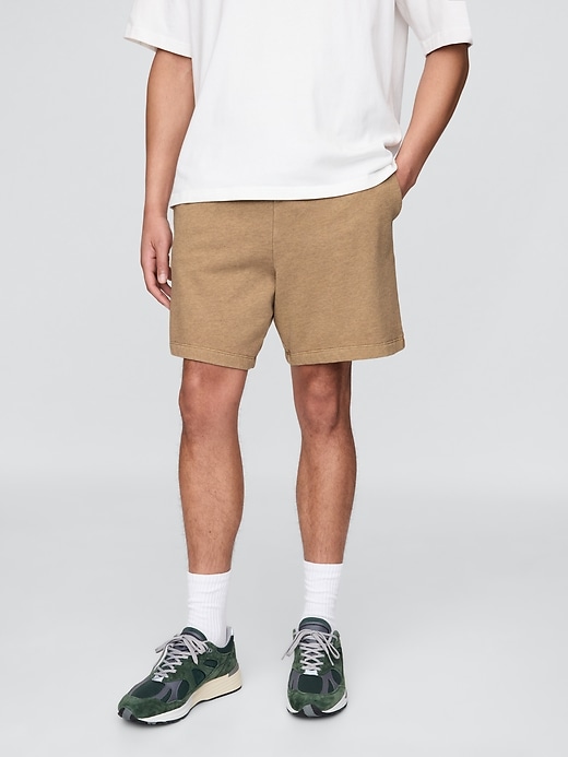 L'image numéro 2 présente Short en jersey bouclette épais