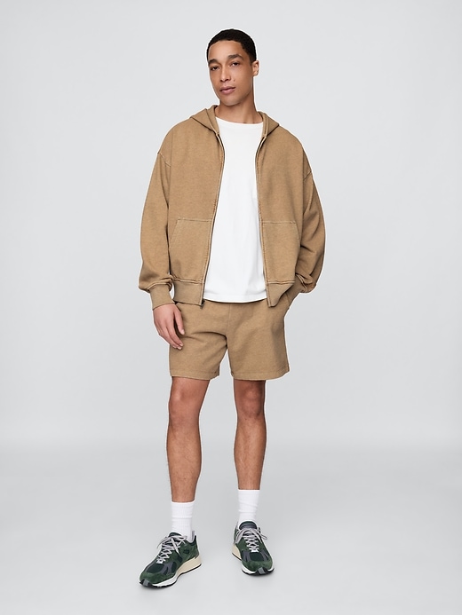 L'image numéro 1 présente Short en jersey bouclette épais