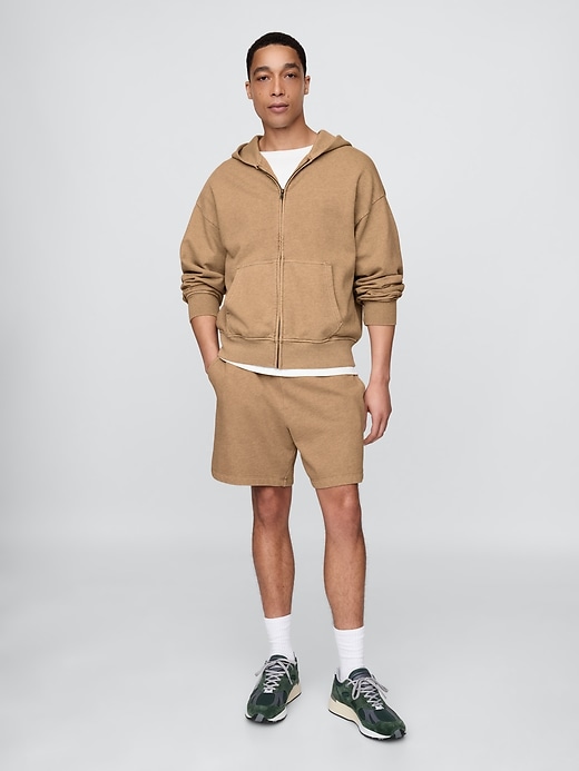 L'image numéro 4 présente Short en jersey bouclette épais