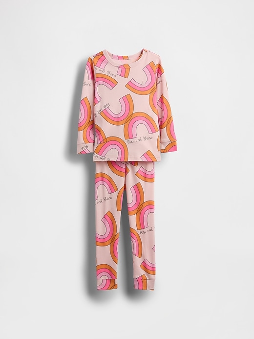 Image number 1 showing, Baby & Toddler Organic Brushed Cotton PJ Set