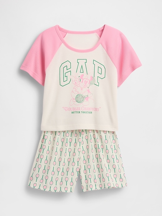 Image number 1 showing, Gap × Disney Kids Recycled PJ Short Set