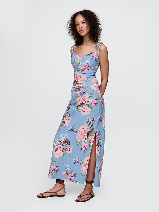 Image number 2 showing, Linen-Blend Tie-Strap Cami