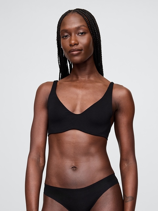 Image number 1 showing, Organic Stretch Cotton Unlined Bra