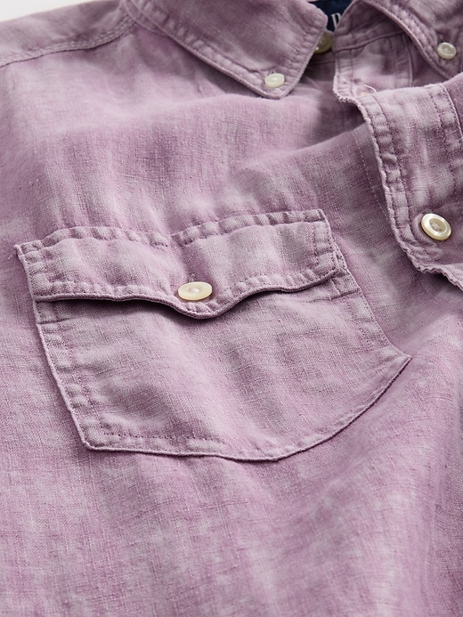 Image number 4 showing, 100% Linen Classic Shirt