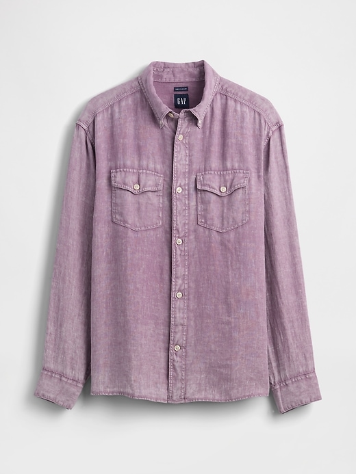 Image number 5 showing, 100% Linen Classic Shirt