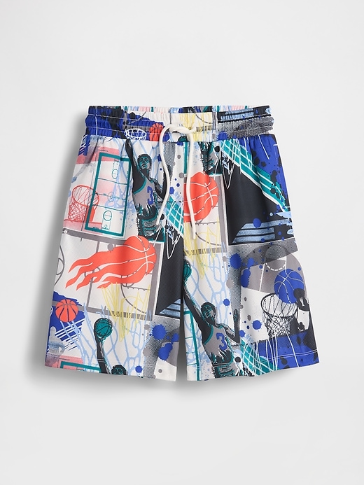 Image number 2 showing, Kids GapFit 6" Recycled Mesh Easy Shorts
