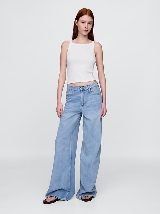 Image number 2 showing, Modern Apron-Neck Crop Tank Top