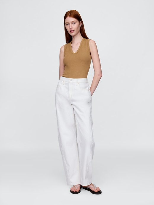 Image number 2 showing, Sheer Modern Rib Tank Top