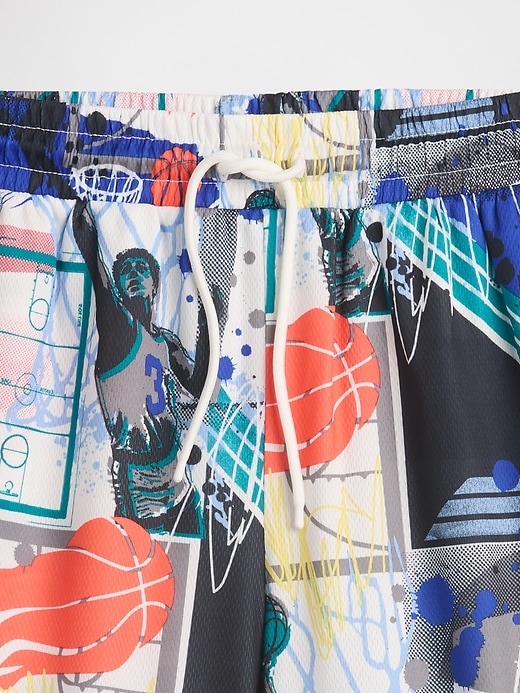 Image number 6 showing, Kids GapFit 6" Recycled Mesh Easy Shorts