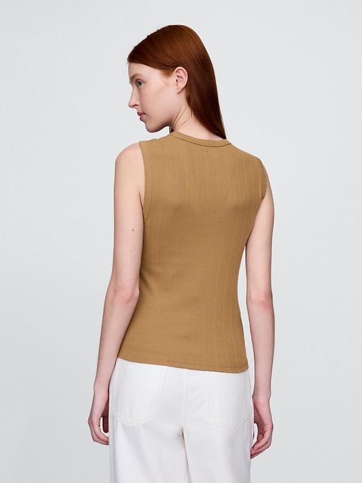 Image number 3 showing, Sheer Modern Rib Tank Top