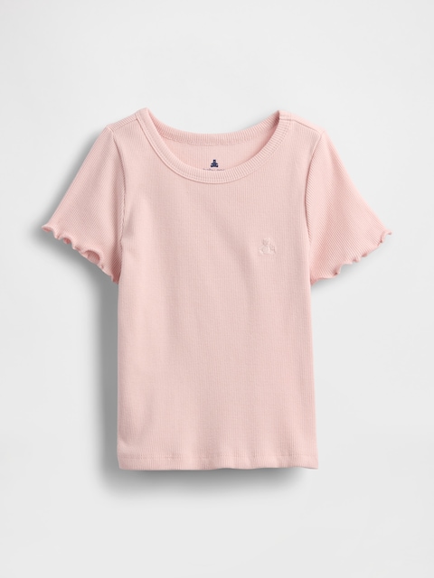 T-SHIRT AGENCEZ À VOLONTÉ EN TRICOT CÔTELÉ POUR BÉBÉ ET TOUT-PETIT