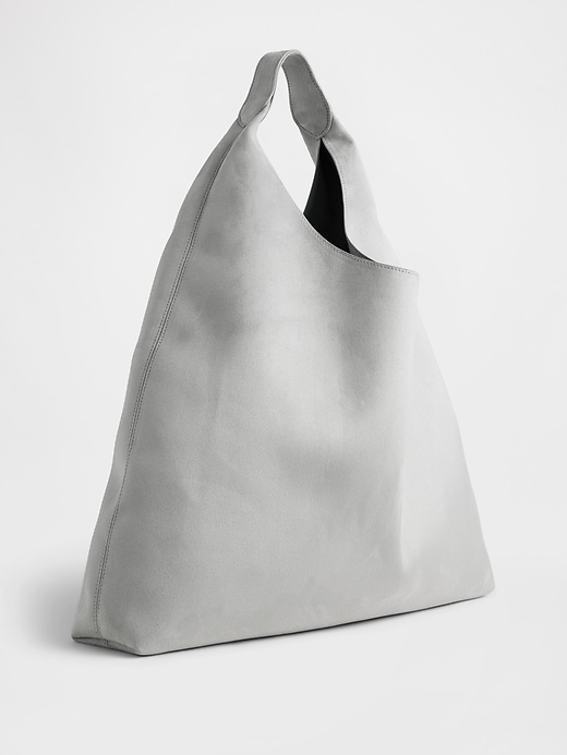 L'image numéro 2 présente Sac fourre-tout souple en suède végane