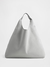 L'image numéro 1 présente Sac fourre-tout souple en suède végane