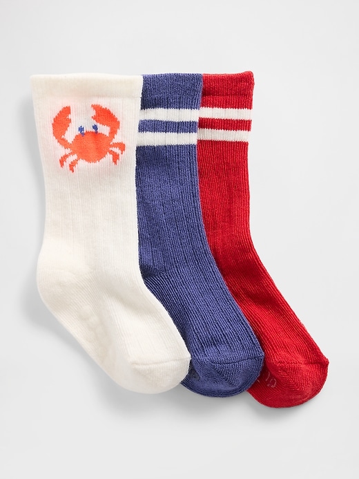 Image number 1 showing, Baby First Favorites Crew Socks (3-Pack)