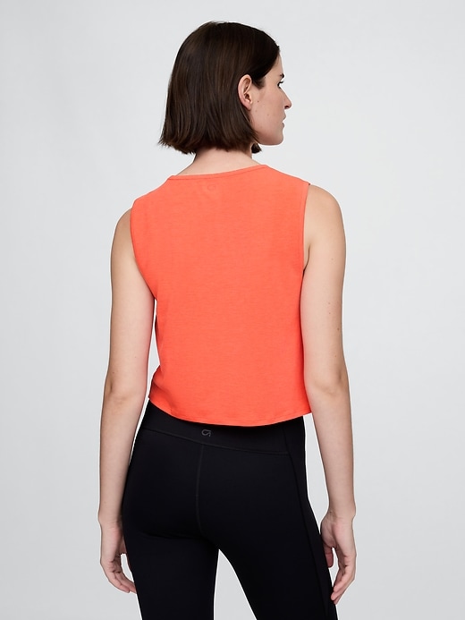 Image number 2 showing, GapFit Breathe Crop Muscle Tank Top
