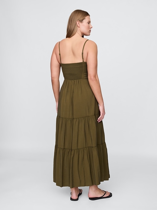 Image number 6 showing, Tie-Front Tiered Maxi Dress