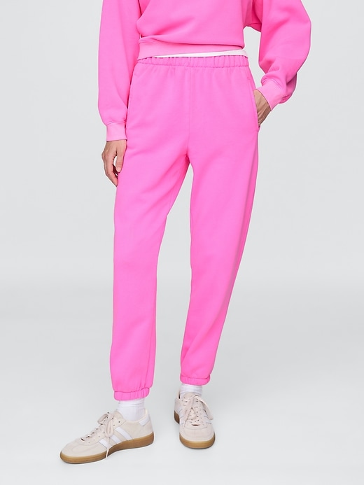 L'image numéro 2 présente Pantalon de jogging décontracté à taille haute VintageDoux