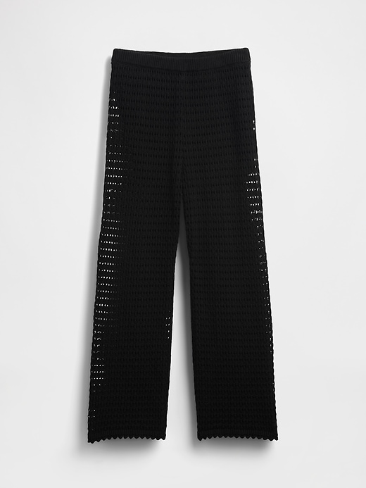 L'image numéro 6 présente Pantalon 100 % coton au crochet longueur cheville