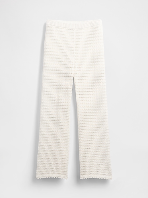 Image number 5 showing, 100% Cotton Crochet Ankle Pants