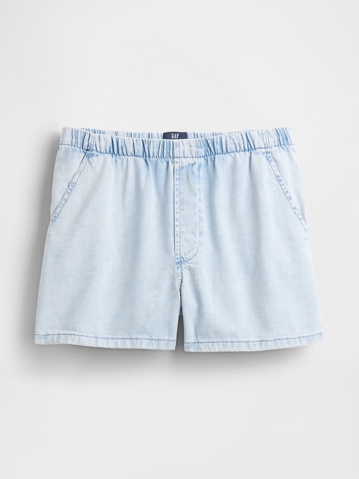 Image number 5 showing, Mid Rise UltraSoft Easy Denim Boxer Shorts