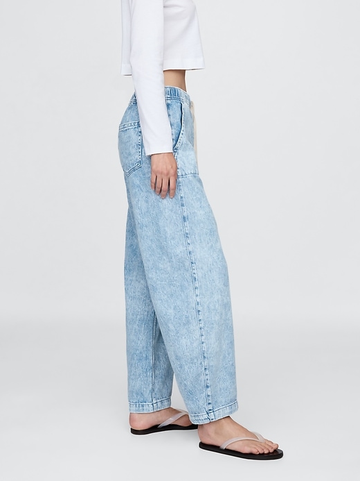 Image number 3 showing, High Rise Easy Barrel Jeans